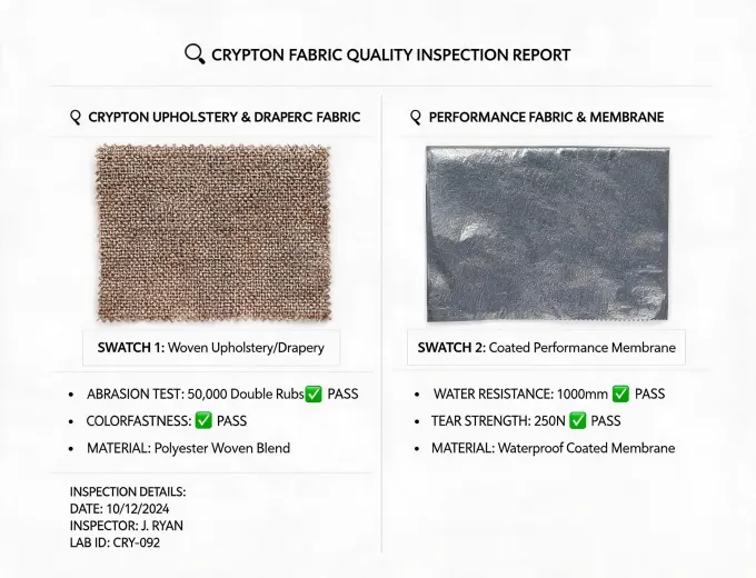 Crypton material inspection